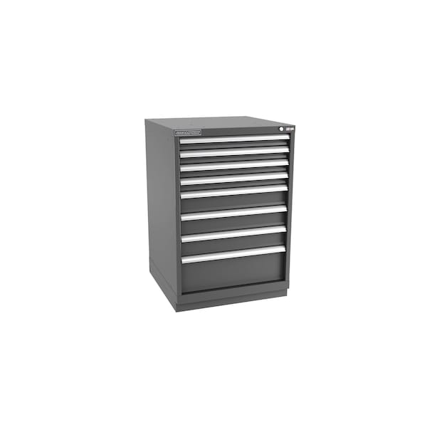 Champion Tool Storage Modular Tool Cabinet, 8 Drawer, Dark Gray, Steel, 28 in W x 28-1/2 in D x 41-3/4 in H S18000801ILCFTB-DG - main